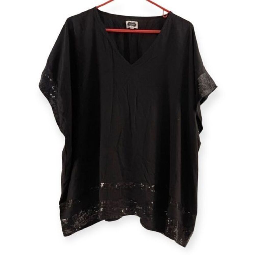 Mudpie Womens Tunic Shirt with Sequins‎ One Size